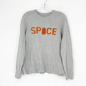 Loft Pullover Gray Knit Sweater Size XL Petite